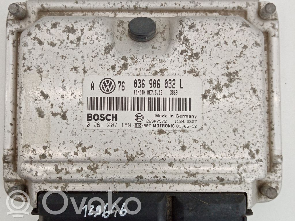 Engine control unit/module   036906032L,0261207189,26SA7572,BOSCH