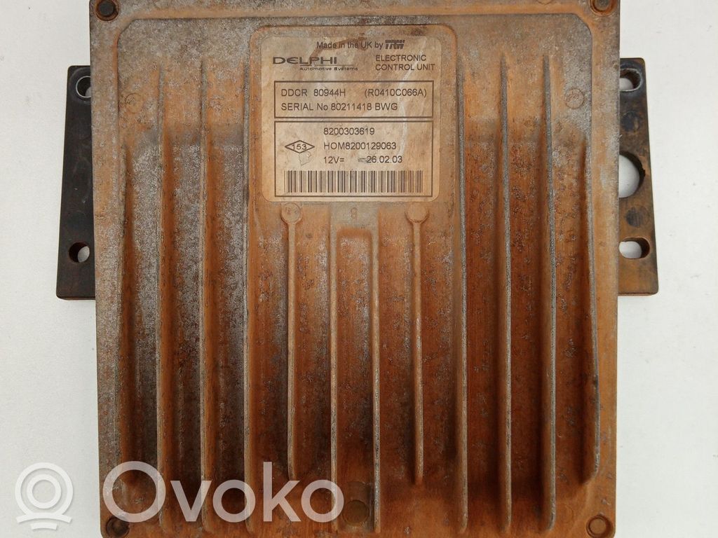 Engine control unit/module   8200303619,DDRC80944H,DELPHI,HOM8200129063