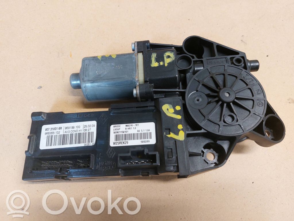 Renault Megane III Silnik regulatora szyby drzwi przednich 