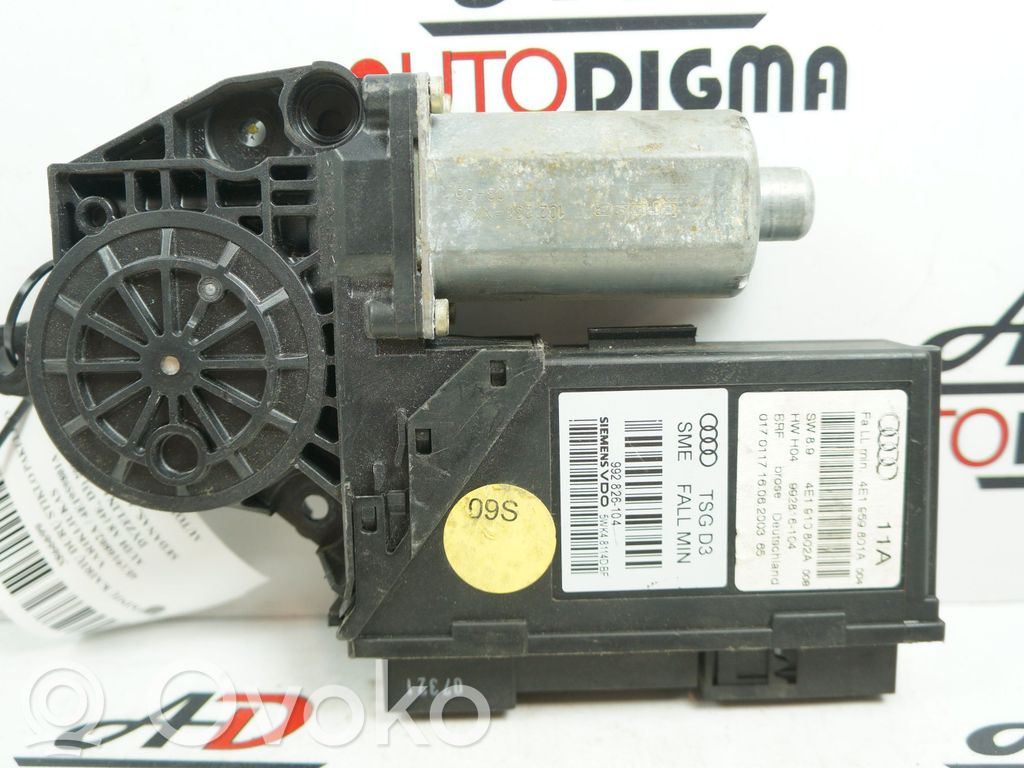 Audi A8 S8 D3 4E Silnik regulatora szyby drzwi przednich 
