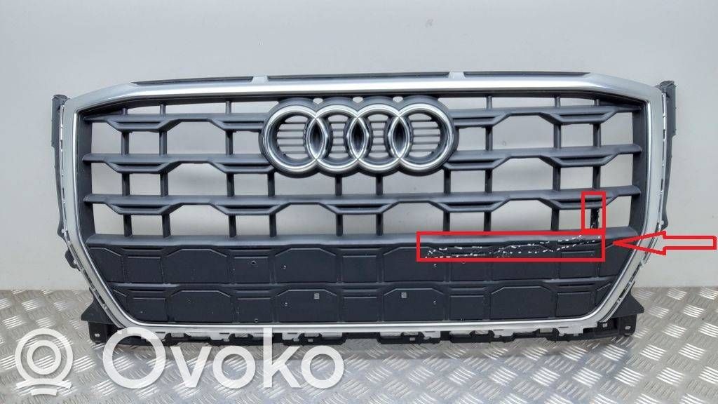 Audi Q2 - Etupuskurin ylempi jäähdytinsäleikkö 