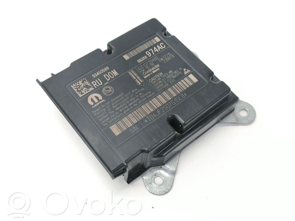 Chrysler Pacifica Airbag control unit/module 