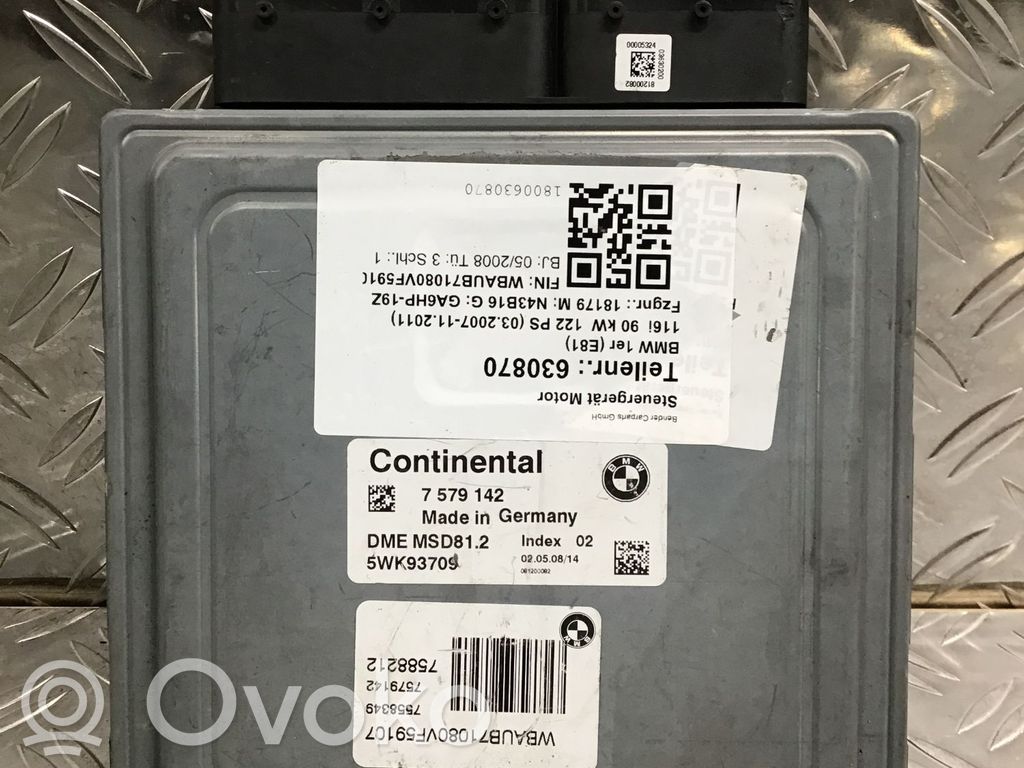 BMW 1 E81 E87 Unitate/modul de control motor 