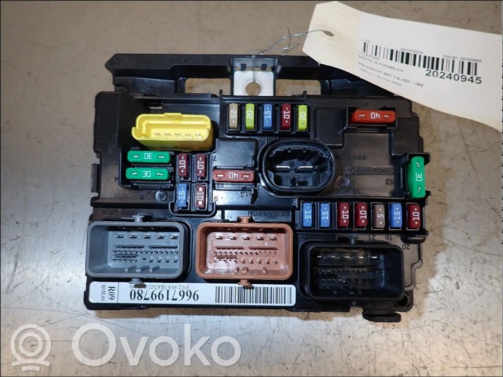Peugeot 207 Fuse module 