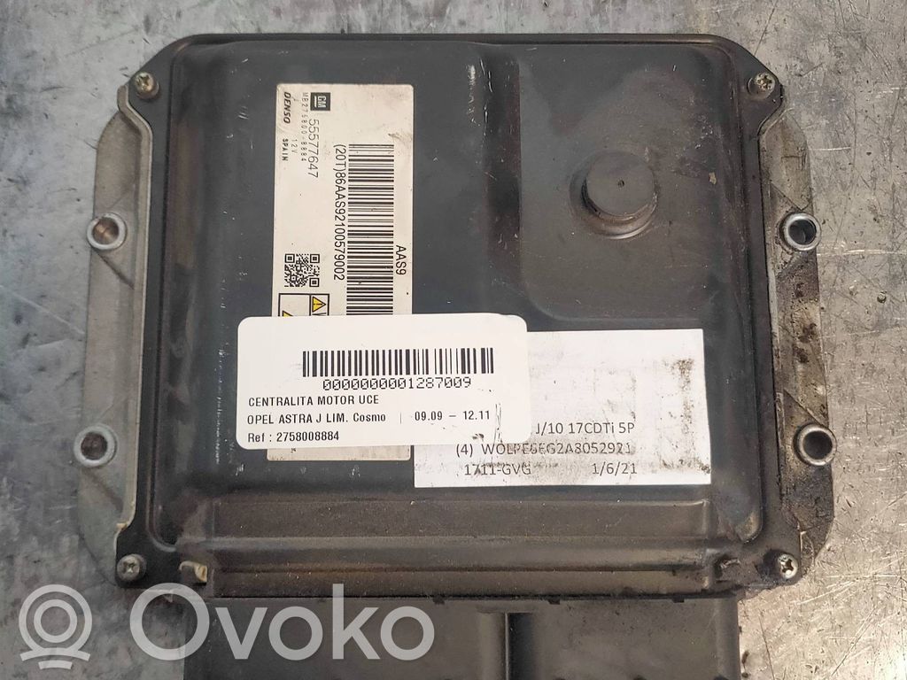 Opel Astra H Moottorin ohjainlaite/moduuli 