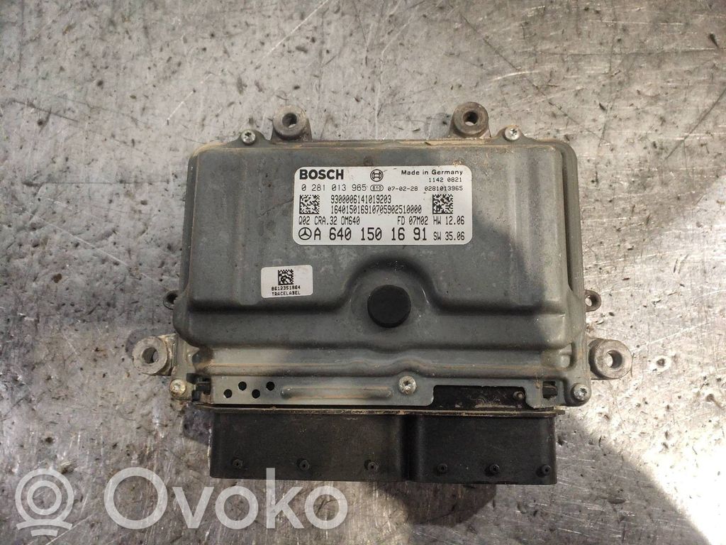 Engine control unit/module   0281013965,A6401501691