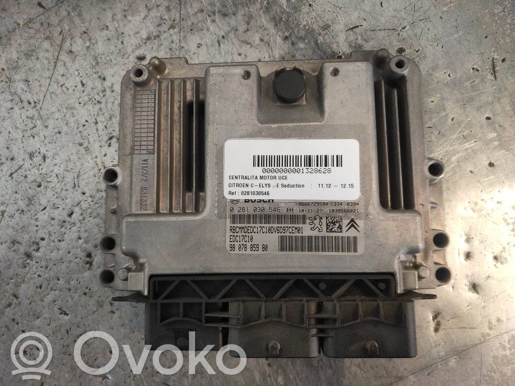 Engine control unit/module   0281030546,9807885980,9666729580