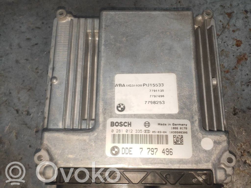 Engine control unit/module   0281012335,7797496,7798253