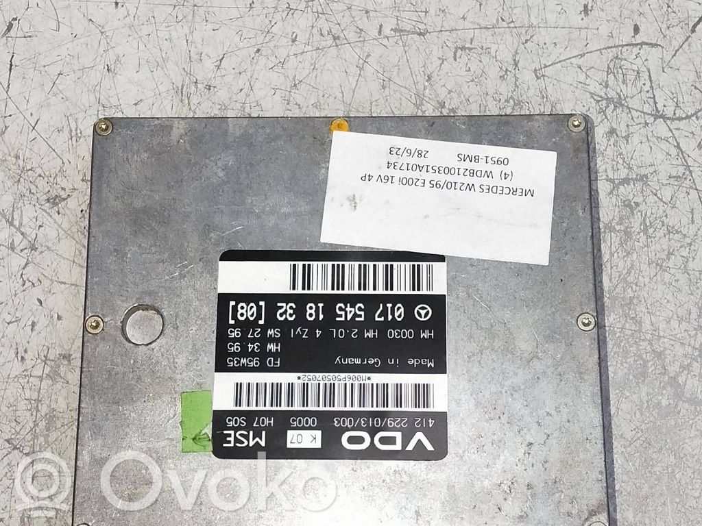 Mercedes-Benz E W124 Unidad de control/módulo del motor 