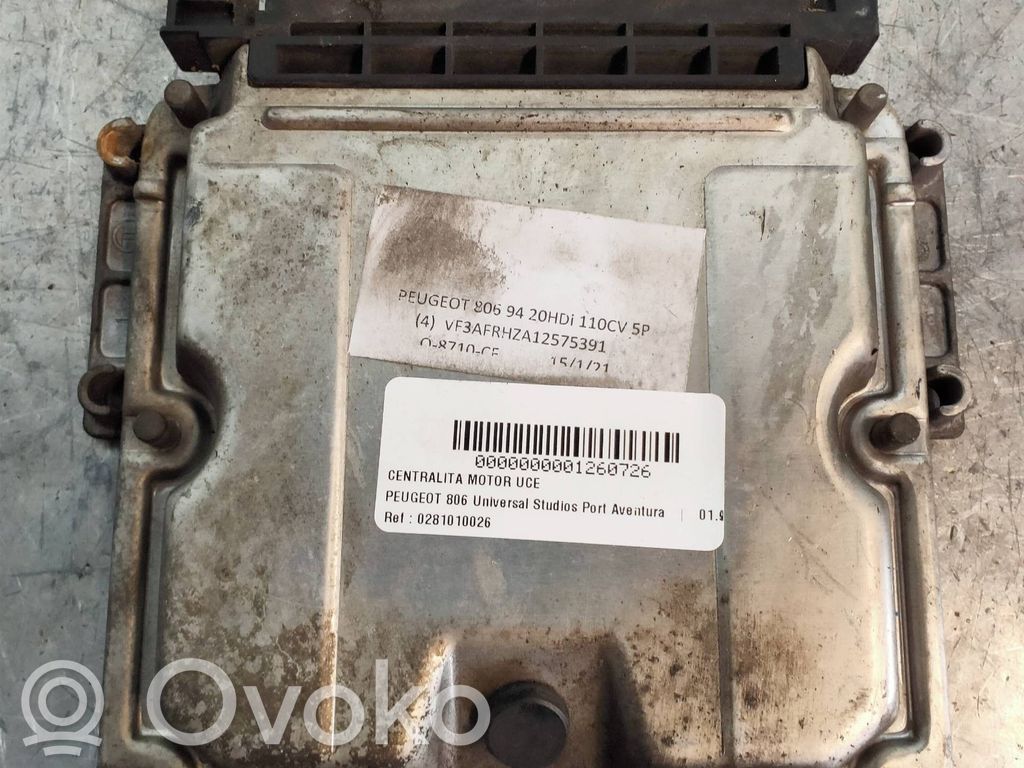 Engine control unit/module   0281010028,9635156680,BOSCH