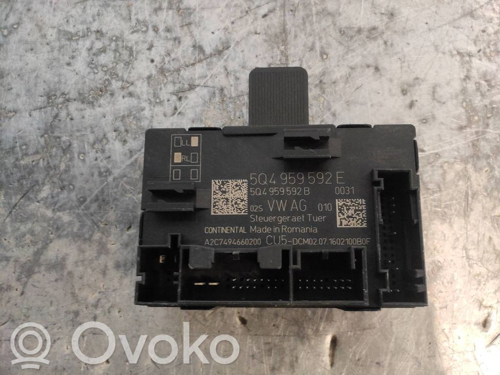 Other control units/modules   A2C7494660200,5Q4959592E,5Q4959592B