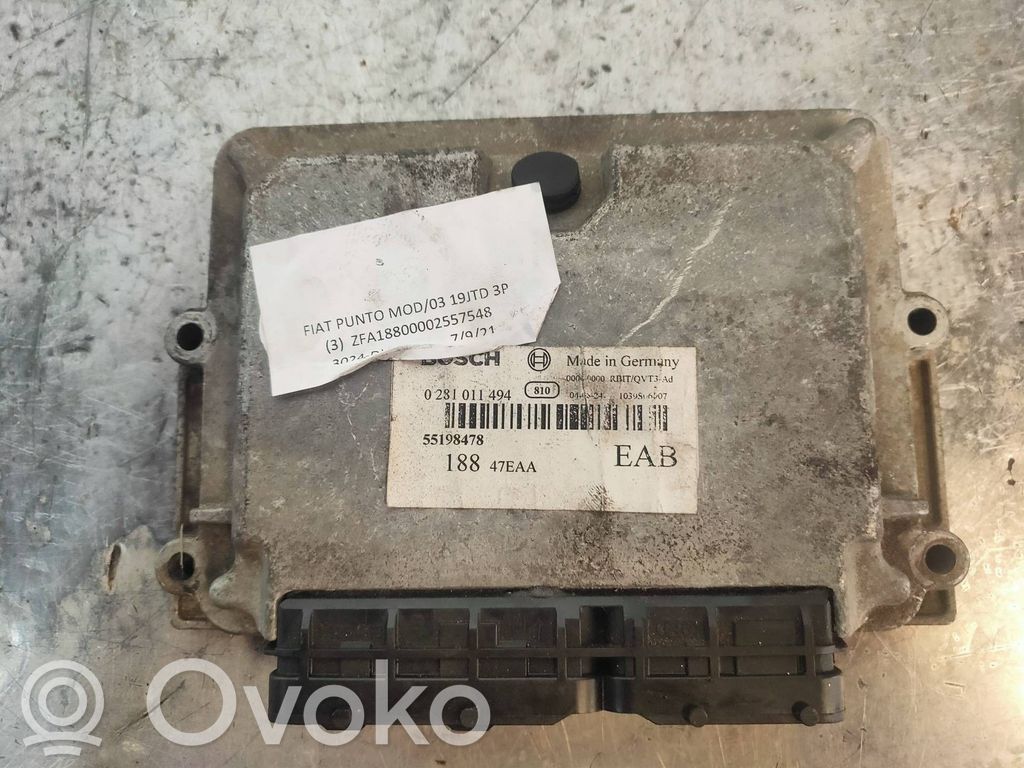 Fiat Punto (199) Engine control unit/module 