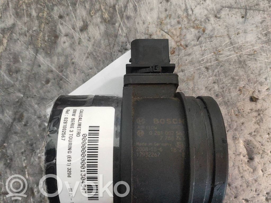Caudalímetro de flujo del aire   0281002567,7788743