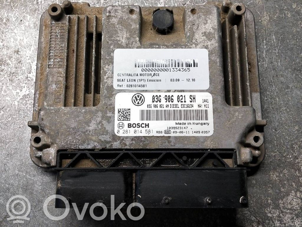 Engine control unit/module   0281014581,03G906021SH,03G906021