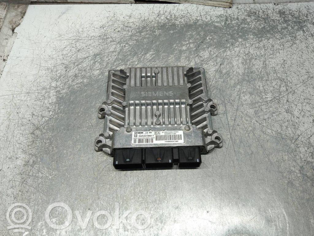 Engine control unit/module   5WS40199DT,SW9656171480,HW9655041480SID803