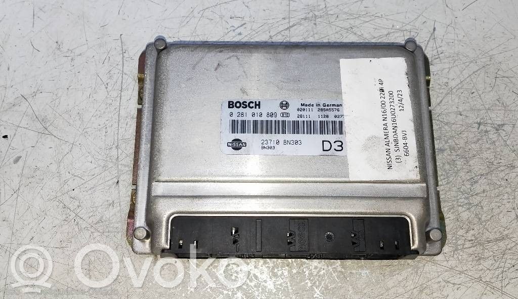 Engine control unit/module   0281010809,23710BN303