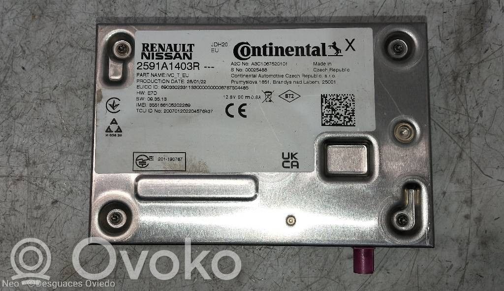 Autres unités de commande / modules   2591A1403R,A3C1067520101
