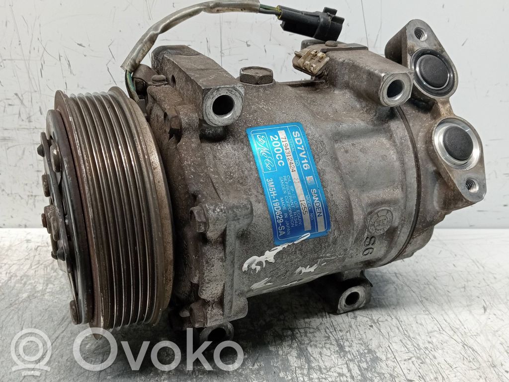 Compresor (bomba) del aire acondicionado (A/C))   SD7V161255,3M5H19D629SA