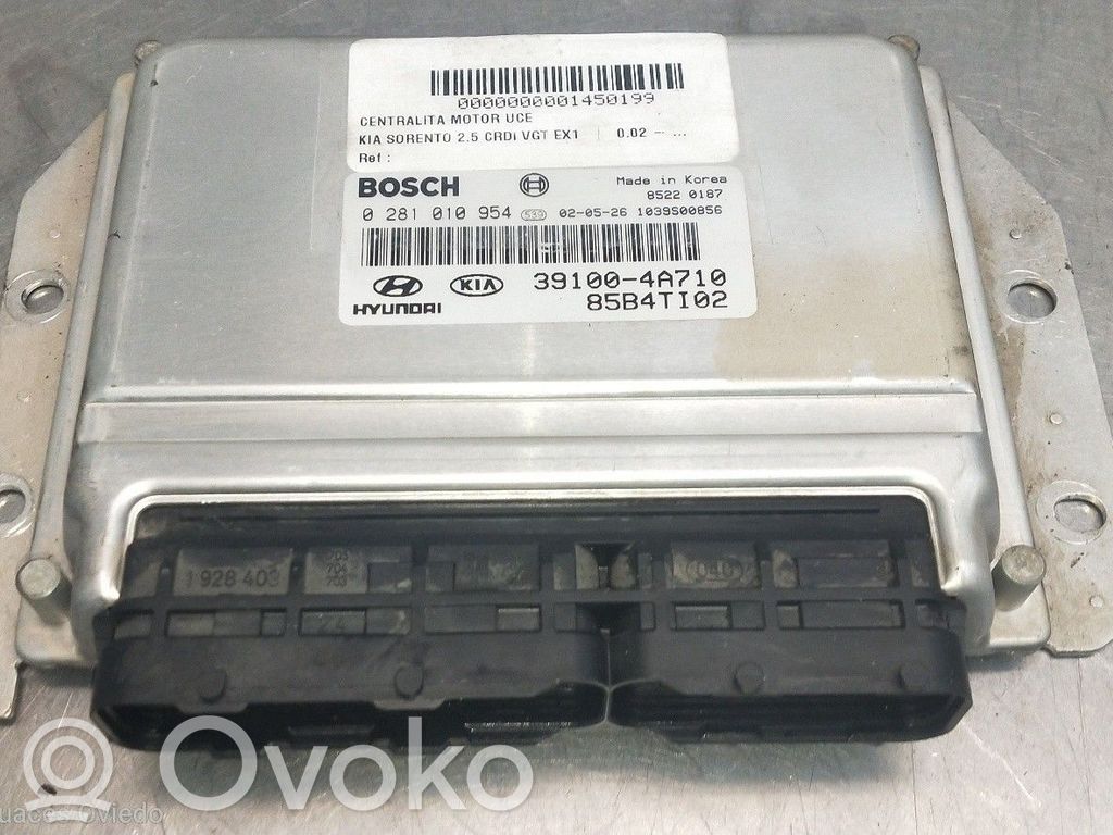 Unidad de control/módulo del motor   391004A710,85B4TI02,0281010954