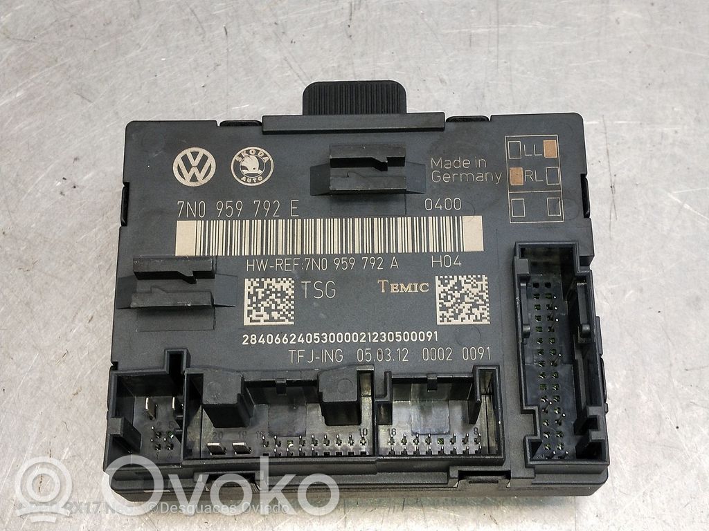 Other control units/modules   7N0959792E