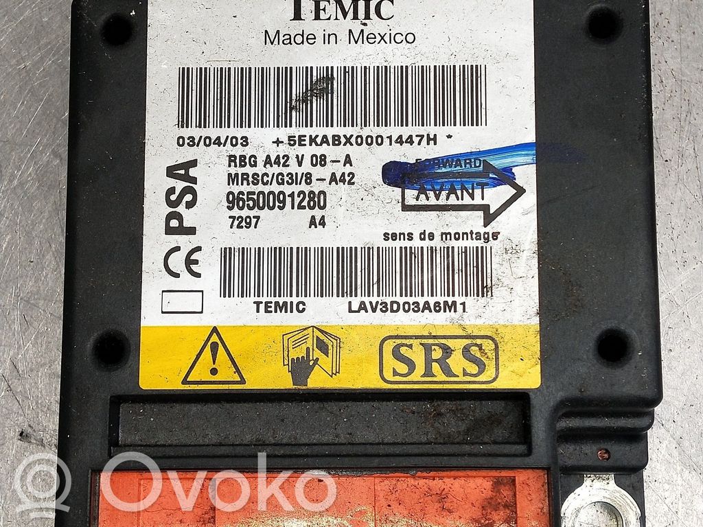 Citroen C3 Airbag control unit/module 