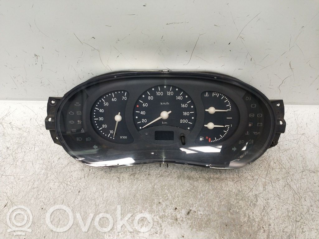 Renault Clio I Speedometer (instrument cluster) 