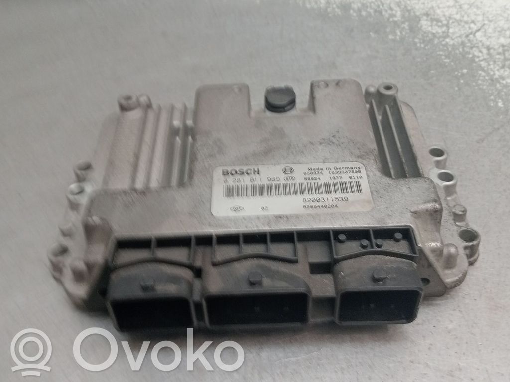 Engine control unit/module   0281011969,8200311539,1039S07808