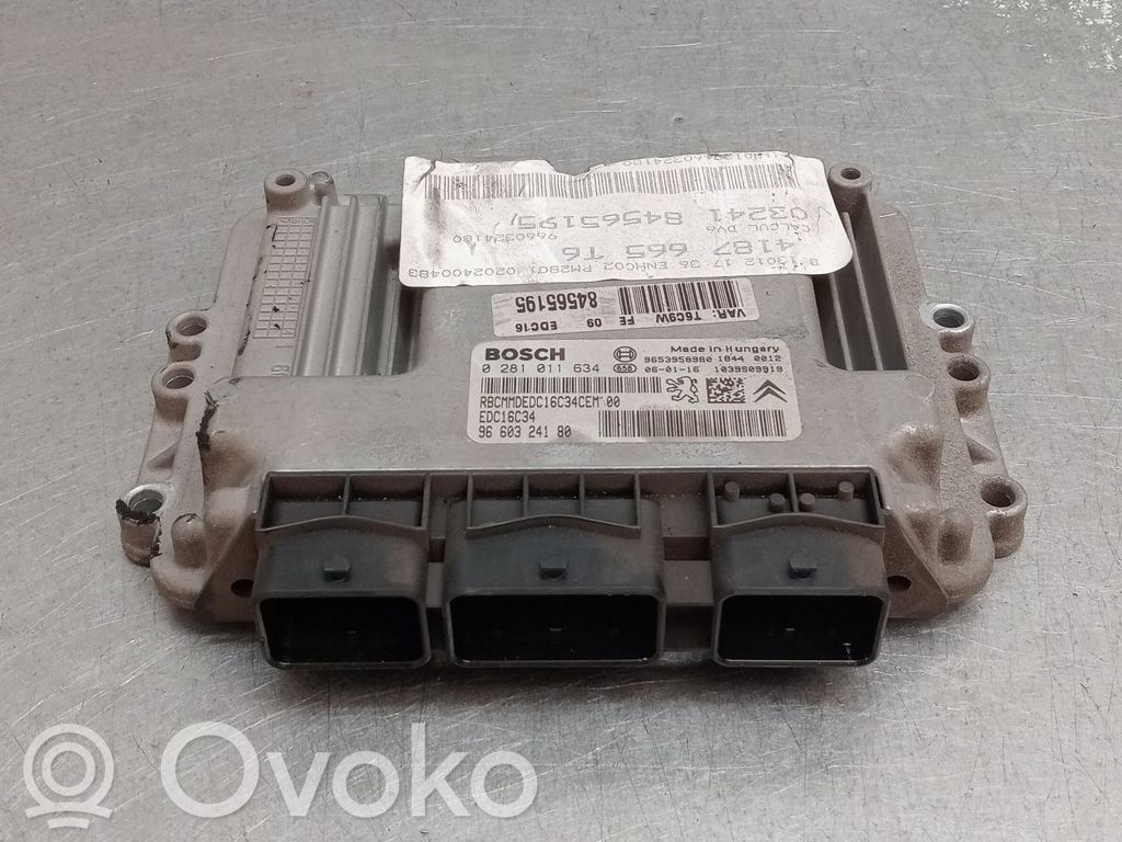 Unidad de control/módulo del motor   0281011634,9660324180,9653958980