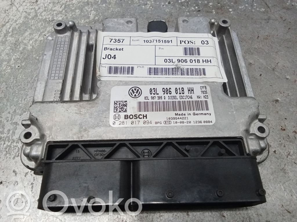 Engine control unit/module   03L906018HH,0281017094