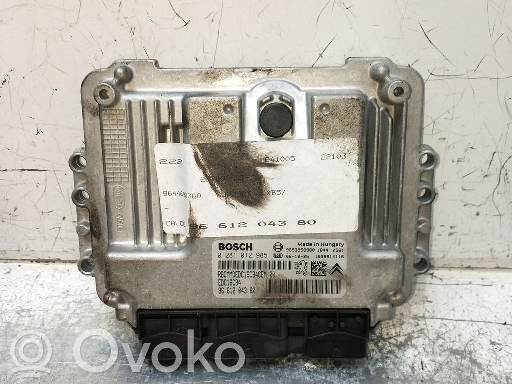 Engine control unit/module   0281012985,2004EDC16C34