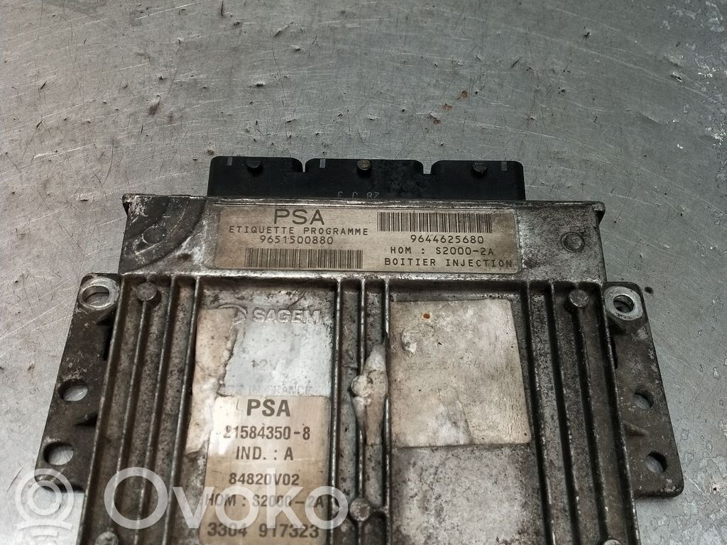 Engine control unit/module   9651500880,S20002A9644625680