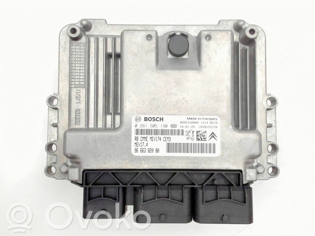 Engine control unit/module   00001943VC,9666382080