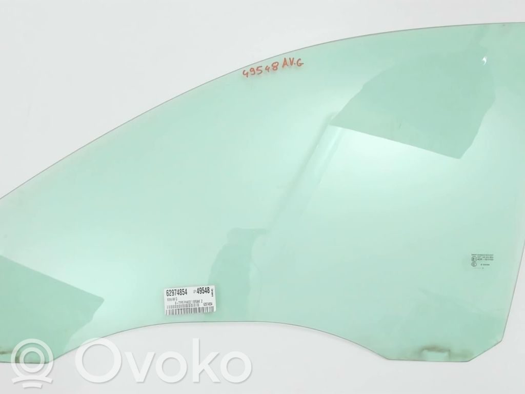 Jaguar X-Type priekšējo durvju stikls (četrdurvju mašīnai) 