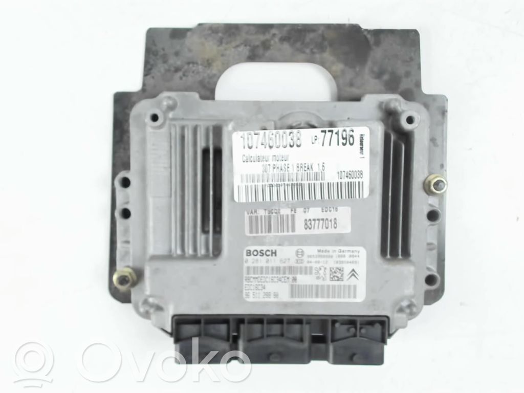 Peugeot 307 Engine control unit/module 