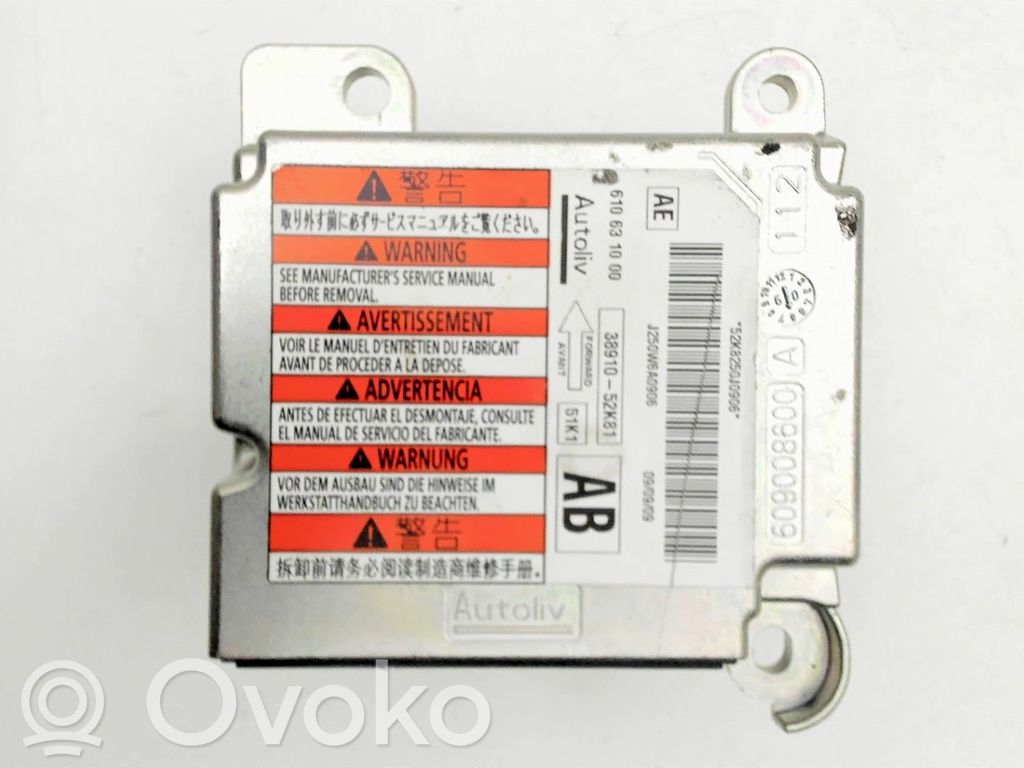 Unidad de control/módulo del Airbag   3891052K81