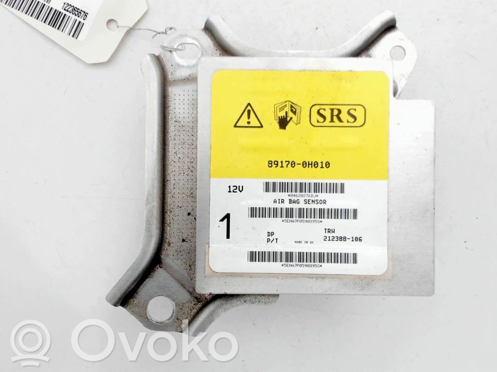 Citroen C1 Airbag control unit/module 