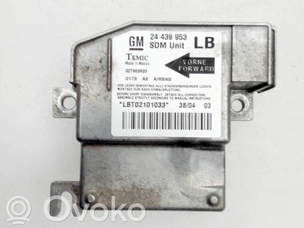 Airbag control unit/module   94706290,24439953