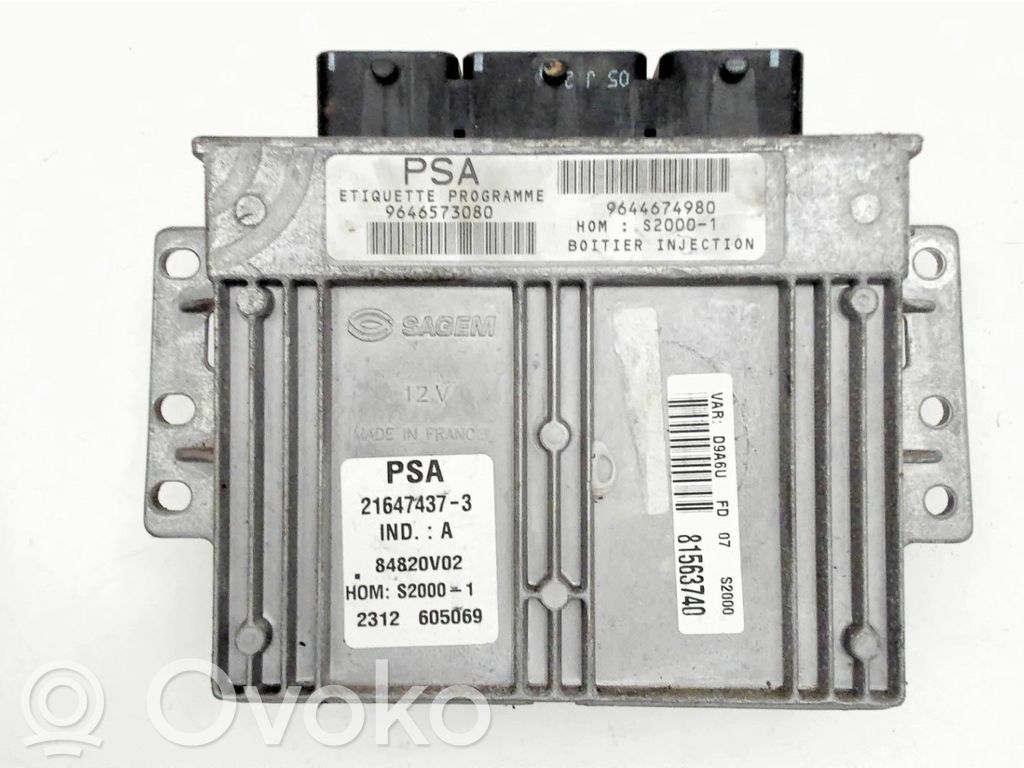 Peugeot 406 Engine control unit/module 