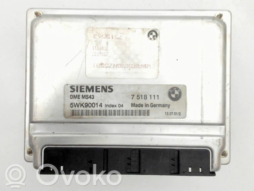 BMW 3 E46 Dzinēja vadības bloks 
