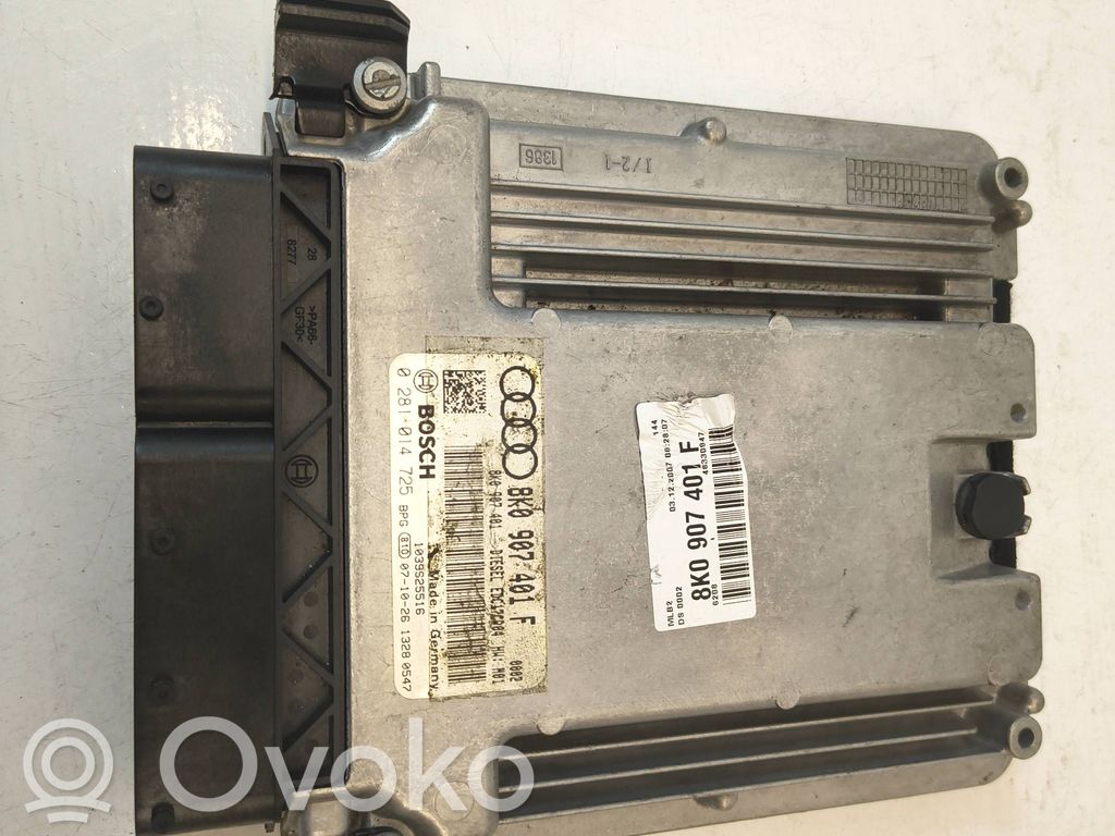 Engine control unit/module   8K0907401FAUTOAS5,8K0907401F