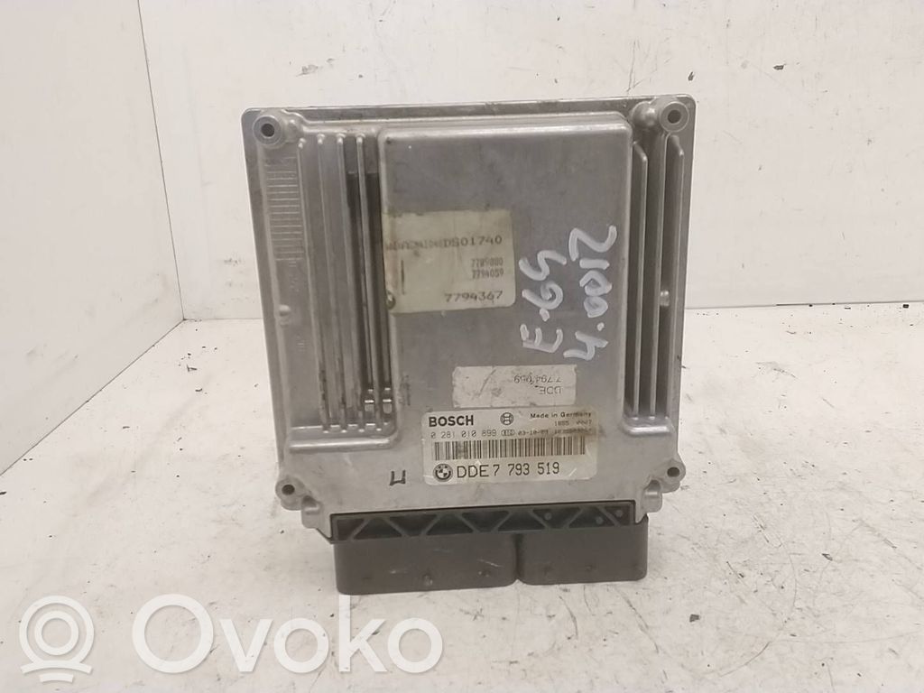 BMW 7 E65 E66 Engine control unit/module 