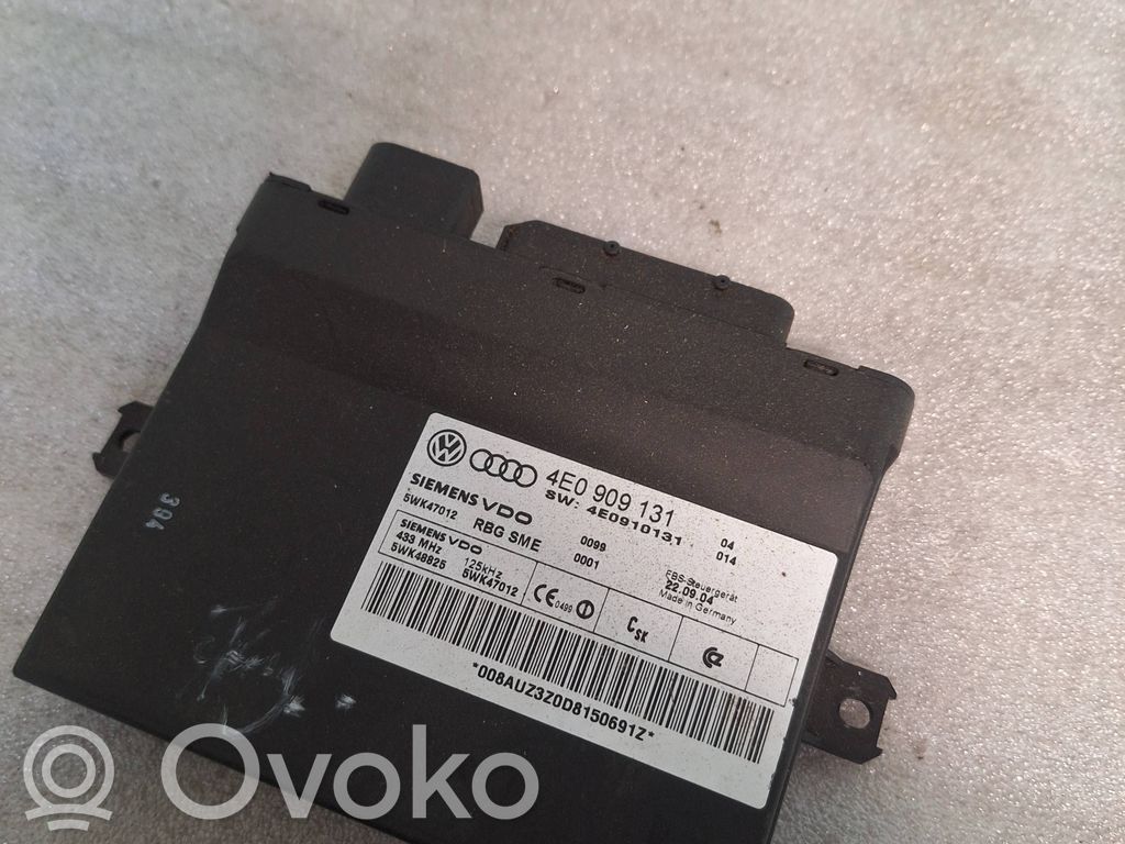 Audi A8 S8 D3 4E Comfort/convenience module 
