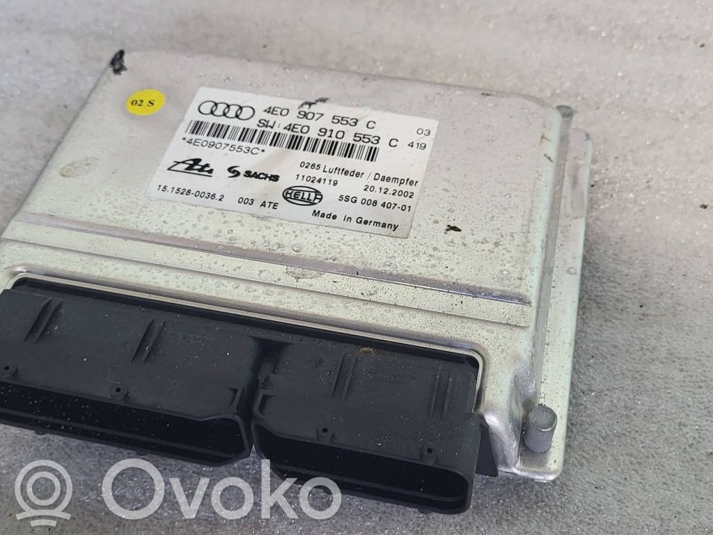 Unidad de control/módulo de la suspensión   4E0907553C,4E0910553C