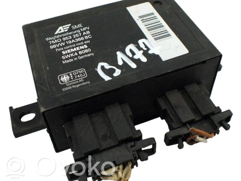 Immobilizer control unit/module   7M0953257AB,5WK48080