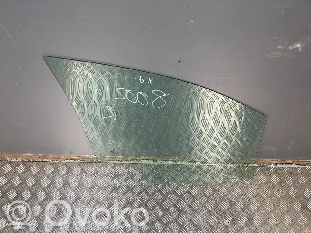 Peugeot 208 I Front door window glass four-door 