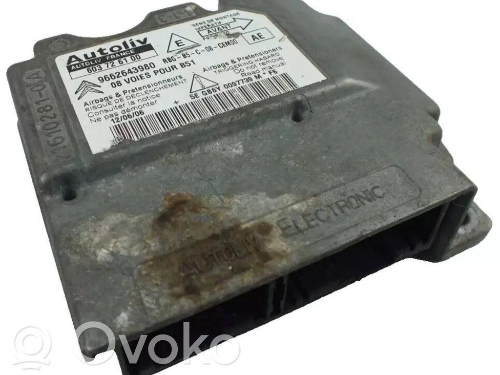 Citroen C4 I Airbag control unit/module 