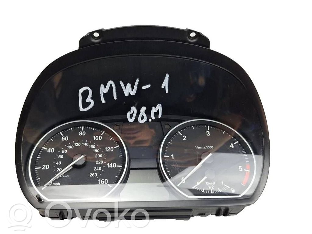 BMW 1 E81 E87 Speedometer (instrument cluster) 