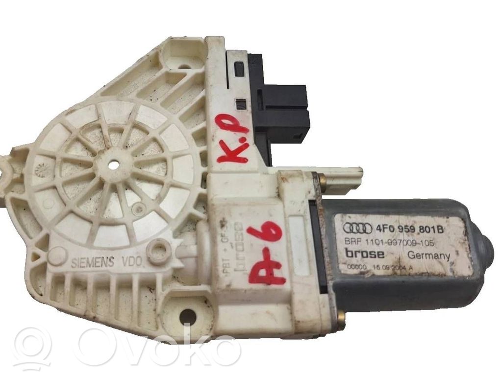 Audi A6 S6 C6 4F Silnik regulatora szyby drzwi przednich 