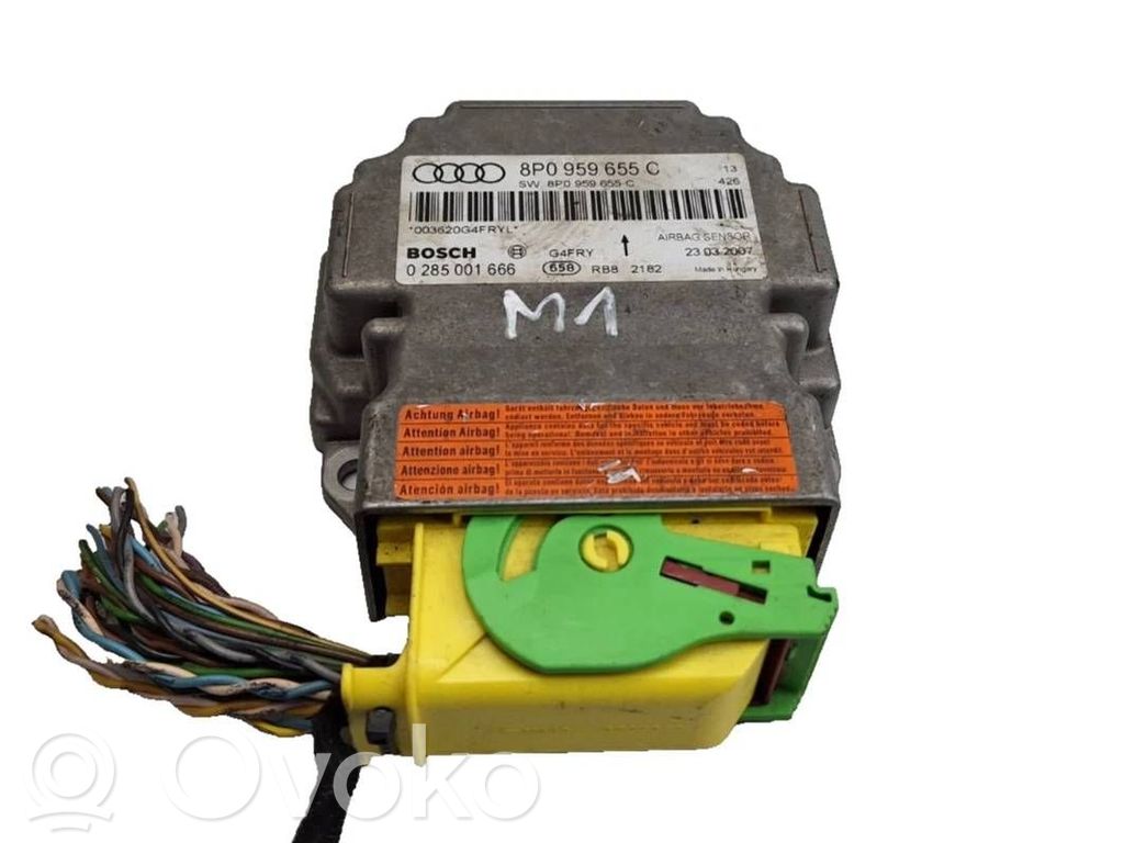 Audi A3 S3 A3 Sportback 8P Airbag control unit/module 