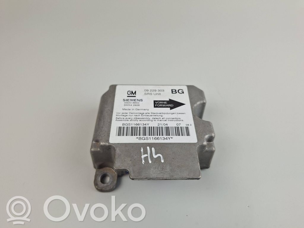 Opel Astra J Unitate/modul de comandă airbaguri 